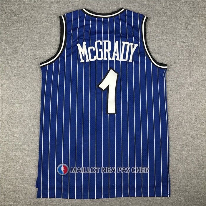 Maillot Orlando Magic Tracy McGrady No 1 Mitchell & Ness 2003-04 Bleu